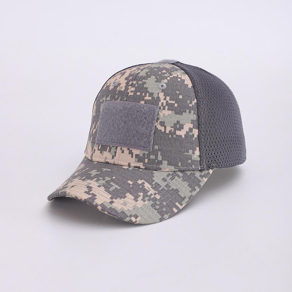Military Fans Outdoor High-Quality Python Velcro Baseball Cap Men'S Tactical Camouflage Hat Sports Mesh Cap