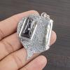 Natural Milky Stone Gemstone 925 Sterling Silver Jewelry Designer Pendant 2.09" AJP-2424