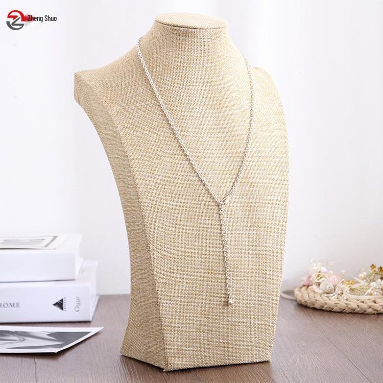 Velvet Necklace Display Stand Jewelry Mannequin