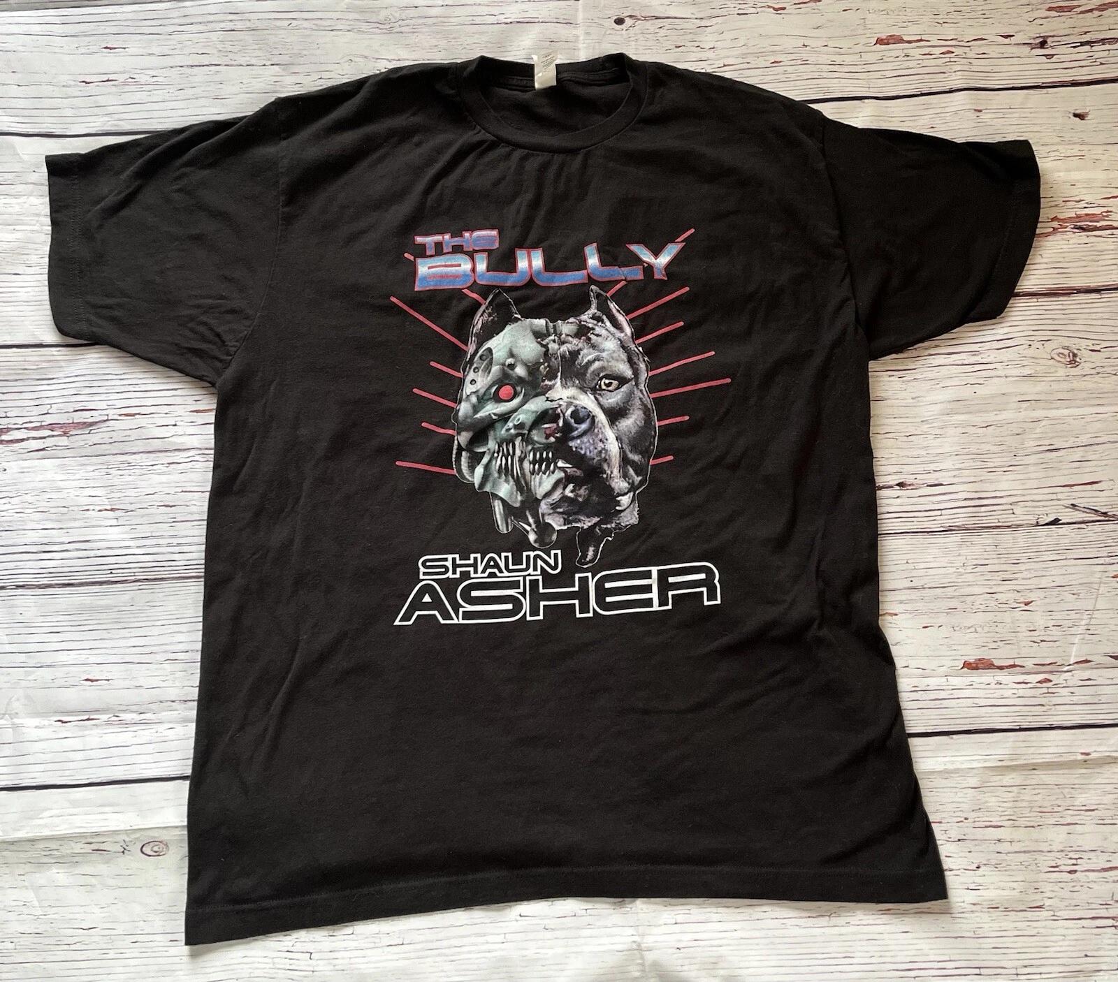 Shaun The Bully Asher Pit Bull Graphic MMA Fighter Sponsors T Shirt Size XL M