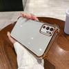 Case for Xiaomi Redmi Note 10 5G,POCO M3 Pro 5G Electroplated Color Border Clear Phone Casing Cover