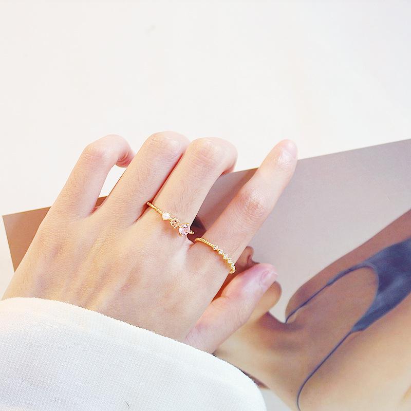 

2pcs/set Bohemian Gold Open Pearl Finger Rings для женщин Элегантные дамы Свадебный кулак Кольцо Ювелирные изделия Аксессуар