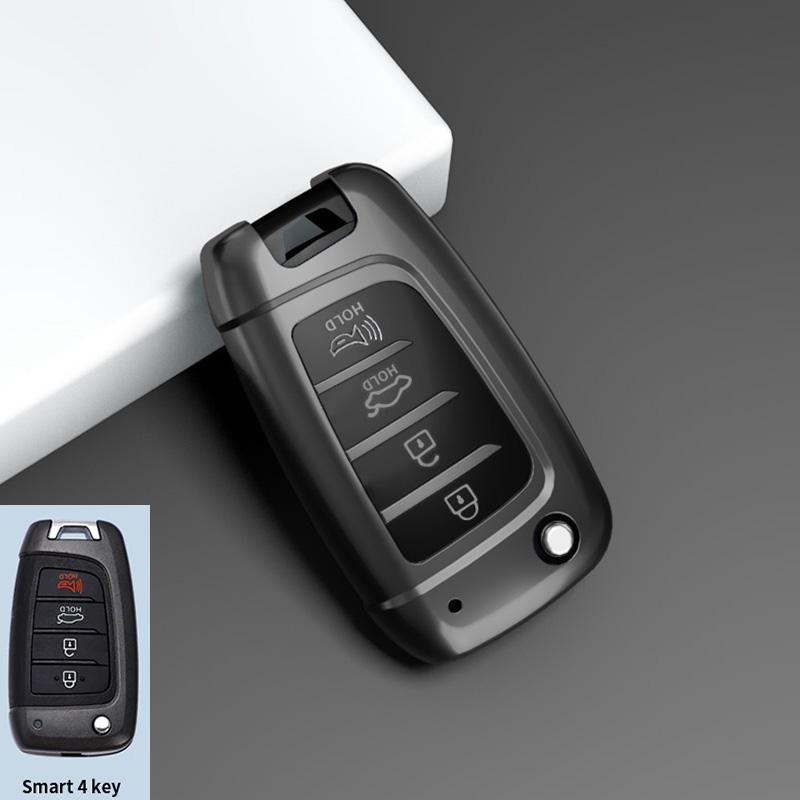 

Tpu Holder Shell For Hyundai Elantra Solaris Tucson I30 I35 I40 Kona Genesis Santa Fe Azera Tpu Car Flip Key Case Cover
