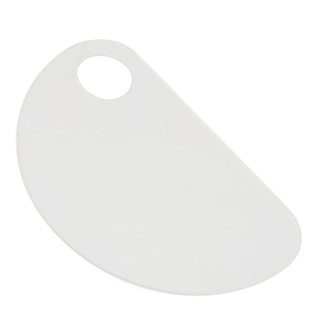 Nail Art Mischpalette mit Spatel Daumenloch Acryl Halbkreisform Klar Make-up Mischtablett