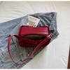 Niedliche Plüsch-Umhängetasche in Bonbonfarbe - Modische kleine quadratische Handtasche für Damen für Herbst/Winter