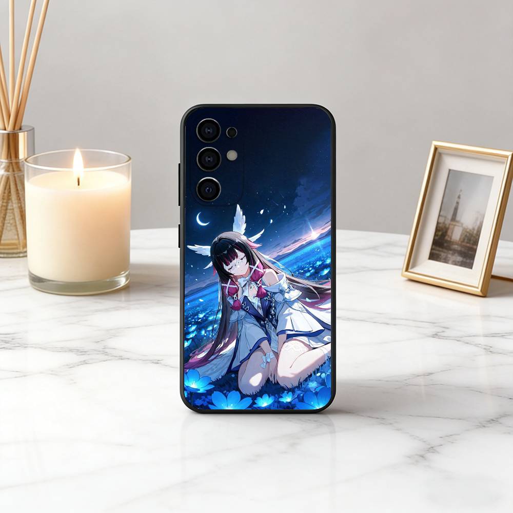 G-Genshin l-Impact Girl C-columbina-gic Phone Case For Samsung S25,S24,S21,S22,S23,S30,Ultra,S20,Plus,Soft Silicone Black Cover