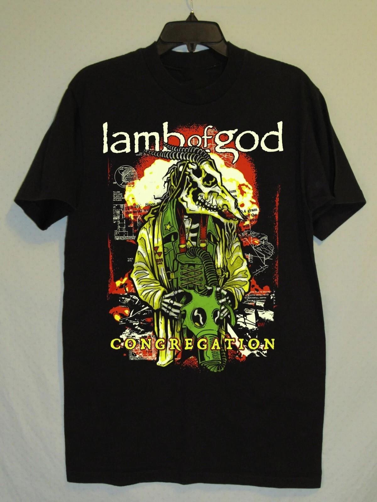 Hot Lamb Of God Band Congregation Album Black Shirt CL870 M