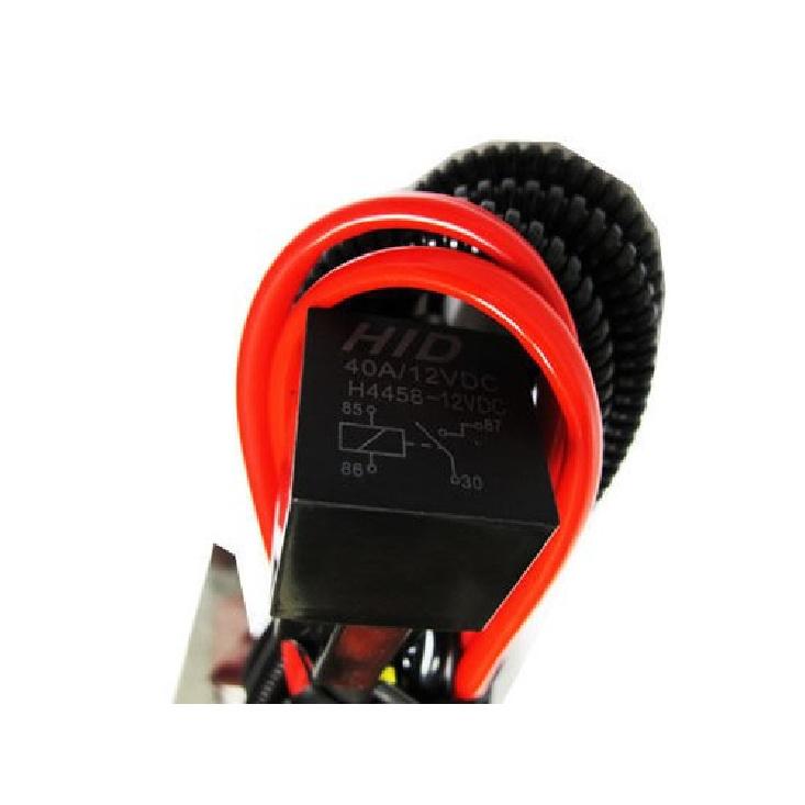 H3 H4 H7 H11 9005 9006 Xenon Headlight Kit Relay Wire Harness Adapter Wiring