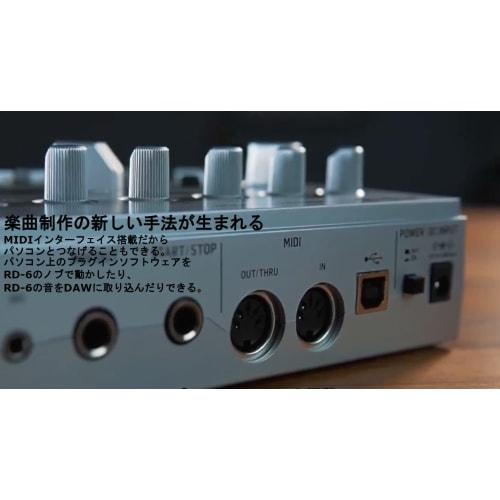 Behringer RD-6-SR Analog Drum Machine, USB/DIN MIDI Compatible, 16-Step Sequencer, and Analog Distortion, Silver