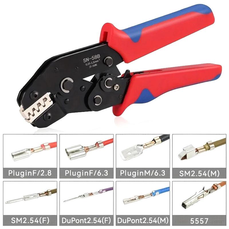 Crimping Pliers Set Wire Crimping Plier Box Jaws Kit For Tube Insulation Terminals Electrical Multi-Functional Clamp Tools