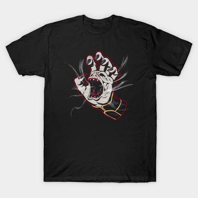 Herren Schwarzes T-Shirt mit Aufdruck Sybiotic Carbuncle No-Cut Transferpapier Druck Baumwoll-T-Shirt