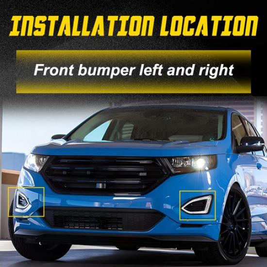2Pcs Bumper Bracket For 2015-2018 Ford Edge Front Driver and Passenger Side EOOK