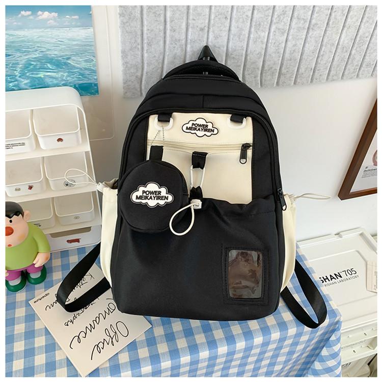 The new schoolbag is high-value, fresh and sweet, candy-colored backpack, lightweight and large-capacity backpack for junior high school students.