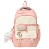 Autumn and Winter New High-Value Fresh Color-Block Letter Casual Backpack for Female Primary and Secondary School Students