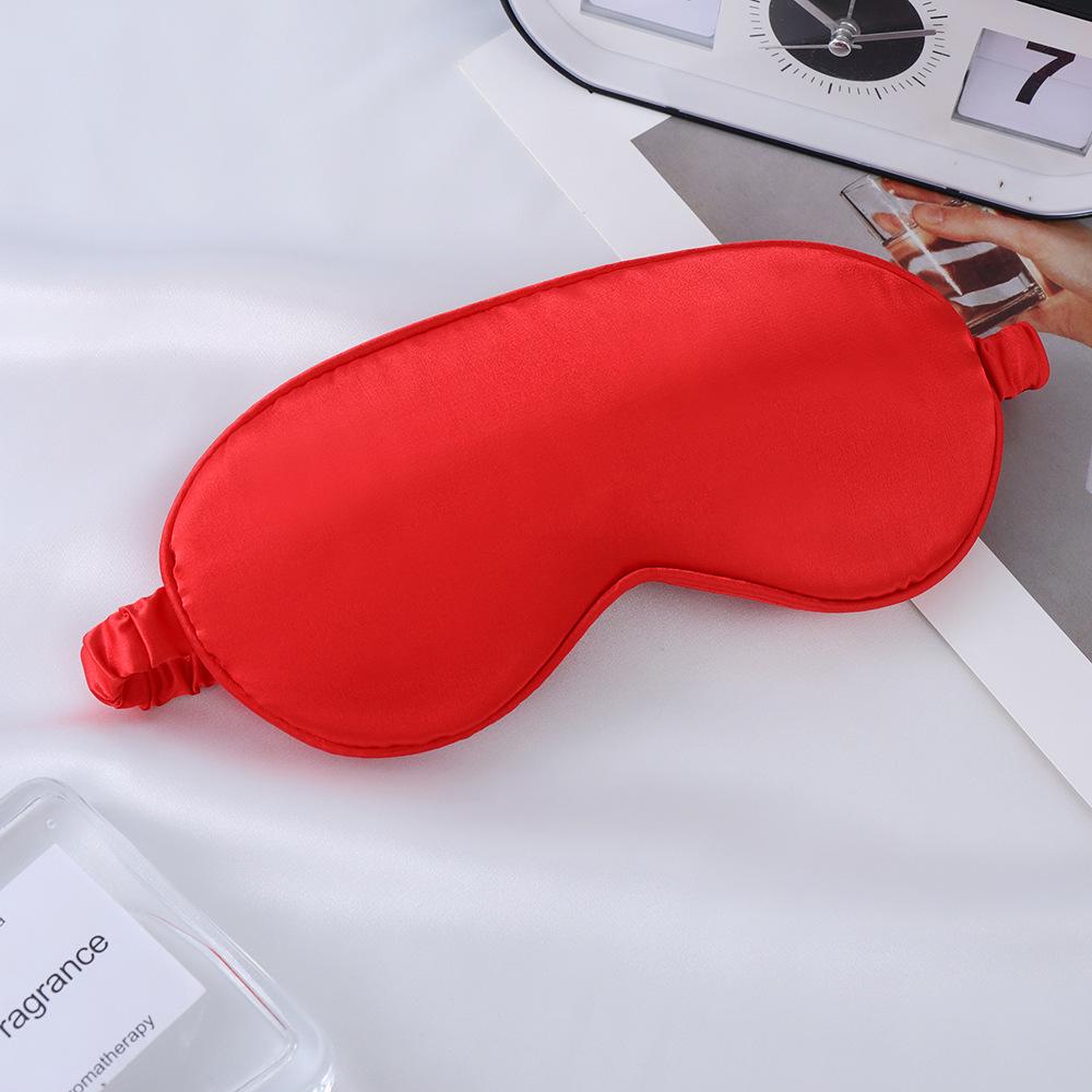 Double-Sided Mulberry Silk Eye Mask with Custom Logo - Light Blocking, Ideal for Travel