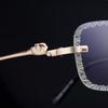 JYL TS Men's Rimless - Diamond-Cut Unique Sun-Protective Shades WF-5G328