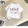 Children's T-shirt girls short-sleeved new style girls summer round neck loose casual top butterfly print cross-border