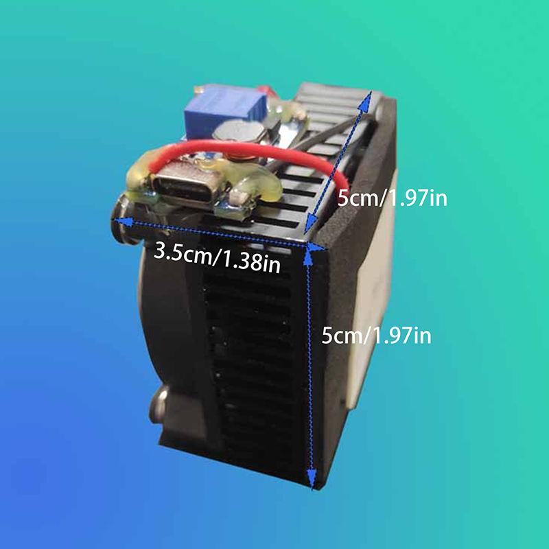 

1Pc Metal TEC1-7103 Semiconductor Refrigeration Chip 5V DIY Phone Cooler Thermoelectric Cooler Peltier Elemente Module 50x50MM