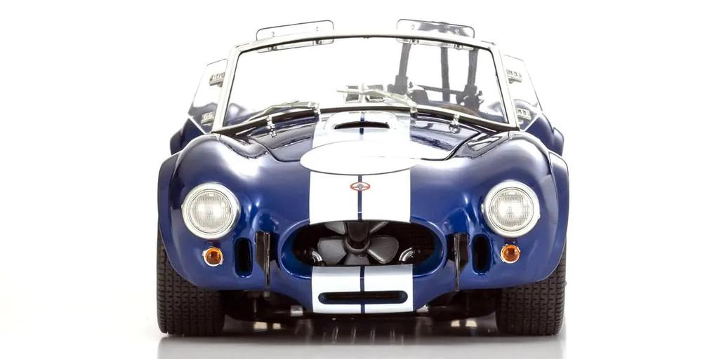 Kyosho Original Scale Shelby Cobra Finished Model KS08048BLMW 1/18 427S/C (Blue/White Stripes)