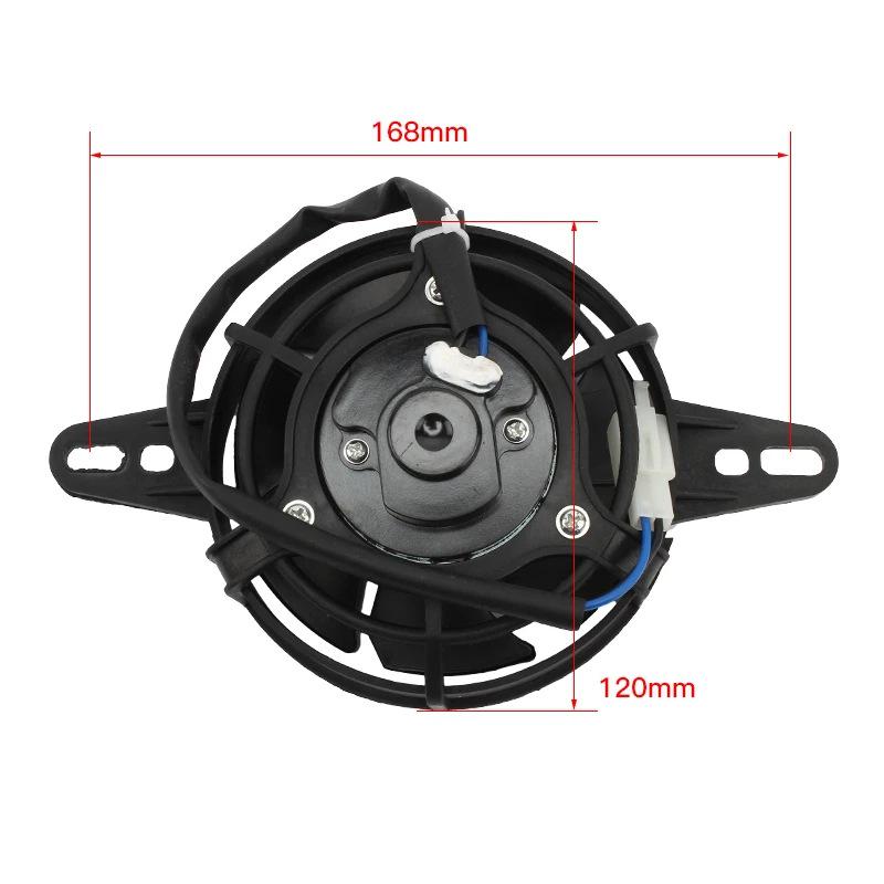 Oil Cooler Kit for ATV/Motorcycle Engines (125cc-250cc) with Fan, Screws, and Accessories