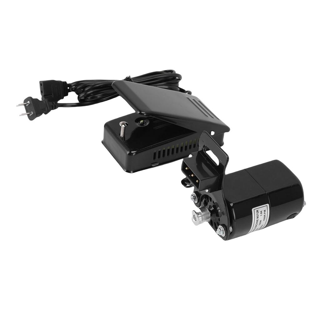 Nähmaschinenmotor-Kit 100W 7000 U/min Nähmaschinenmotor und stufenlose Geschwindigkeitsregelung Fußpedal mit Riemen