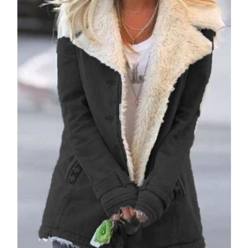 

Женская осенне-зимняя бархатная теплая хлопковая куртка с длинными рукавами 3XL