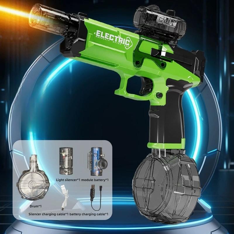 Kids Electric Water Gun Toys Artificial Flame High Stress Fights Game Summer Outdoor Beach Swimming Pool Toys For Kids Present