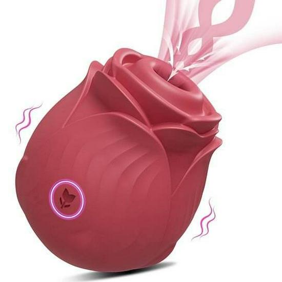 Cross Rose Suction Vibrator: 10-Speed Erotic Toy for Women