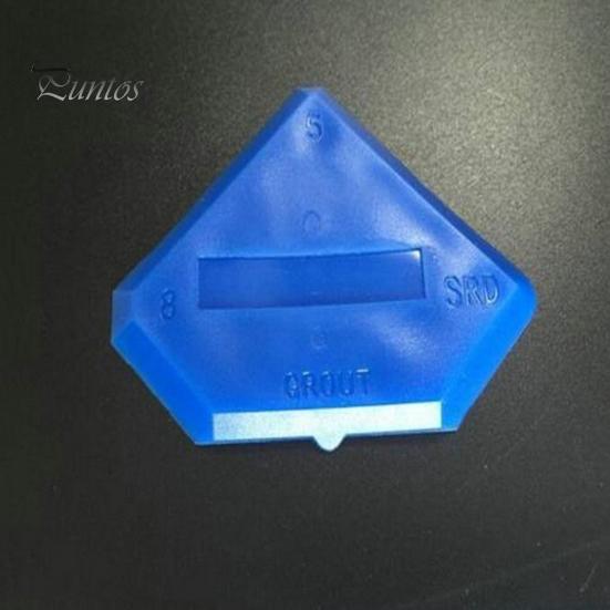 Grout Scraper 4 Pcs/Set Spatula Replaceable Hand Tool Sealant Plastic Glass Cement for Home