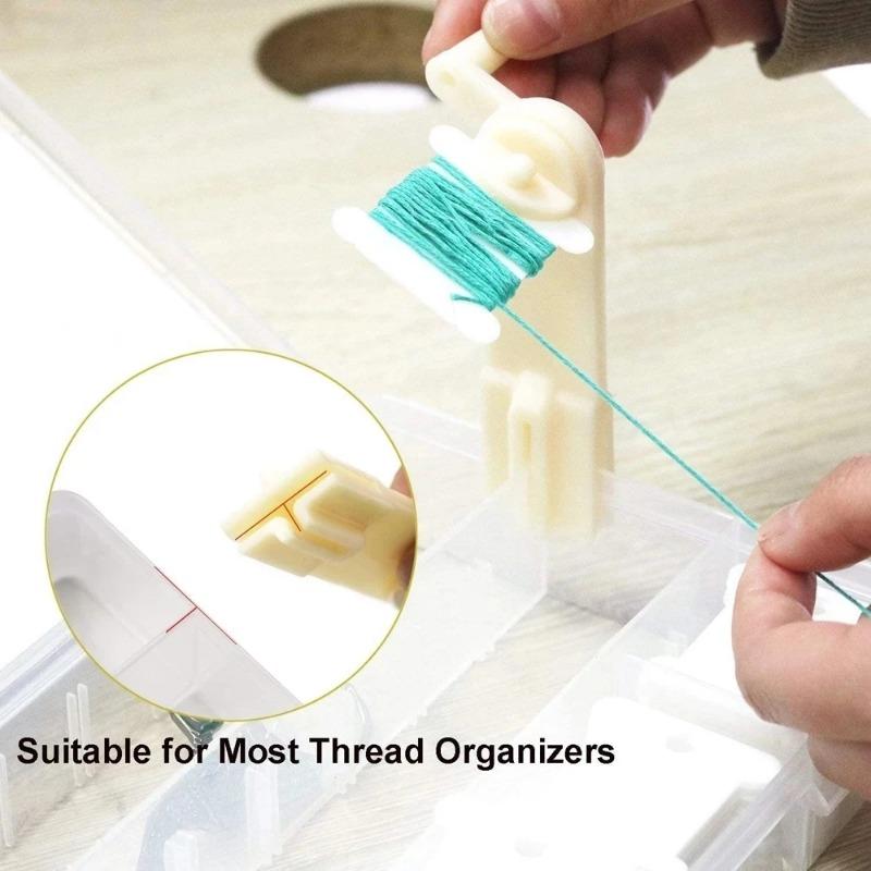 Thread Organizer Embroidery Thread Holder Floss Craft Bobbin Cross Stitch Craft Storage Plastic Sewing Thread Board Card Thread