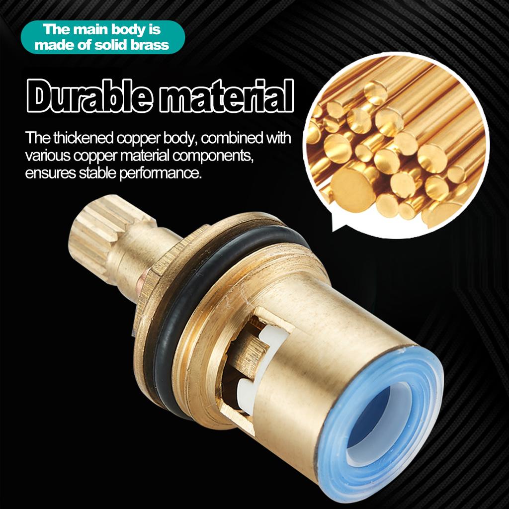 304 Stainless Steel Bath Kitchen Faucet Cartridge Replacement Part Ceramic Valve Stem Water Tap Hot Cold Water