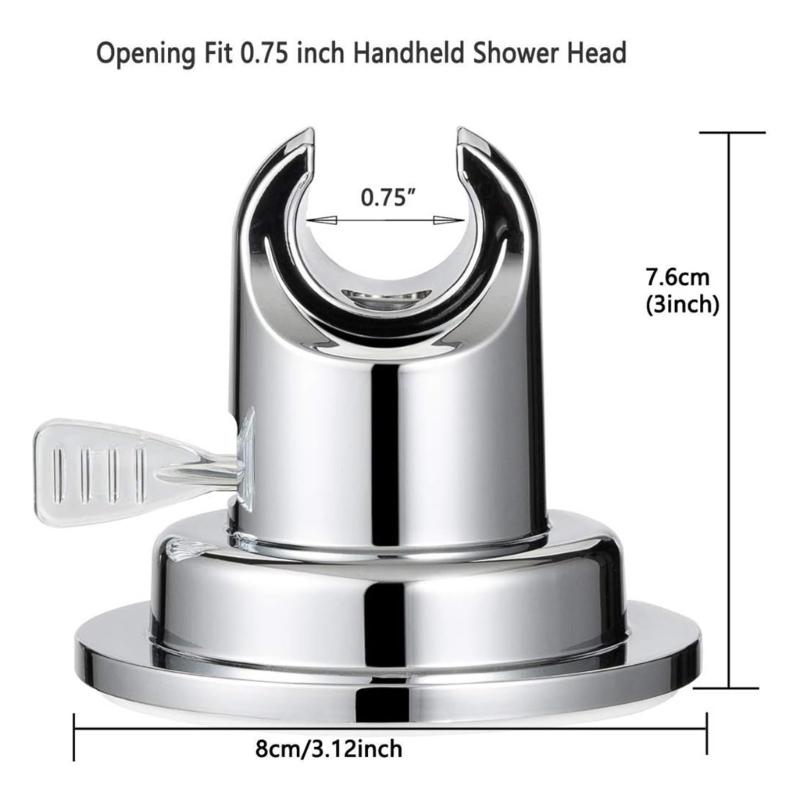 Adjustable Shower Hook Quick Releases Shower Mount For Renters Drillless Adhesive Installation On Smooth Textured Walls
