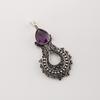 Amethyst Gemstone 925 Sterling Silver Handmade Jewelry Designer Pendant 1.8" For Your Love CP-45-2