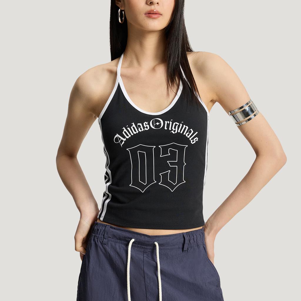 adidas Originals OG Sportliches Bequemes Modisches Enganliegendes Neckholder-Tanktop Damen Oberteile KT-3049