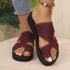 Women's Trendy Open-Toe Water-Resistant Slippers: Fashionable, Comfortable, Wear-Resistant Outdoor Sandals