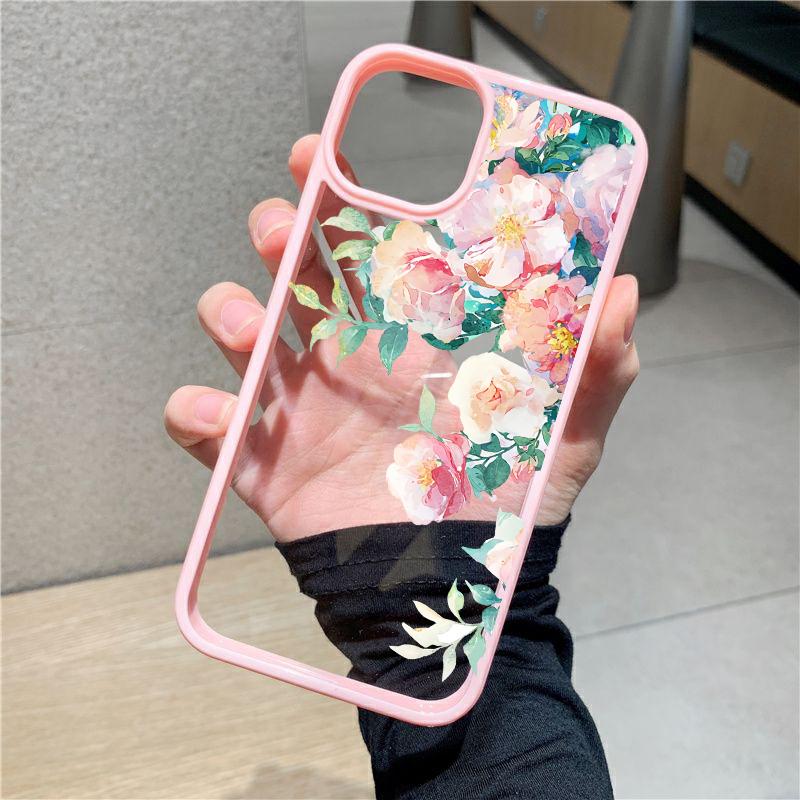Flower Tulip Printing Phone Case for IPhone 15 Pro Max 11 12 13 14 8 7 Plus SE 2020 X XR XS Shockproof Bumper Cover