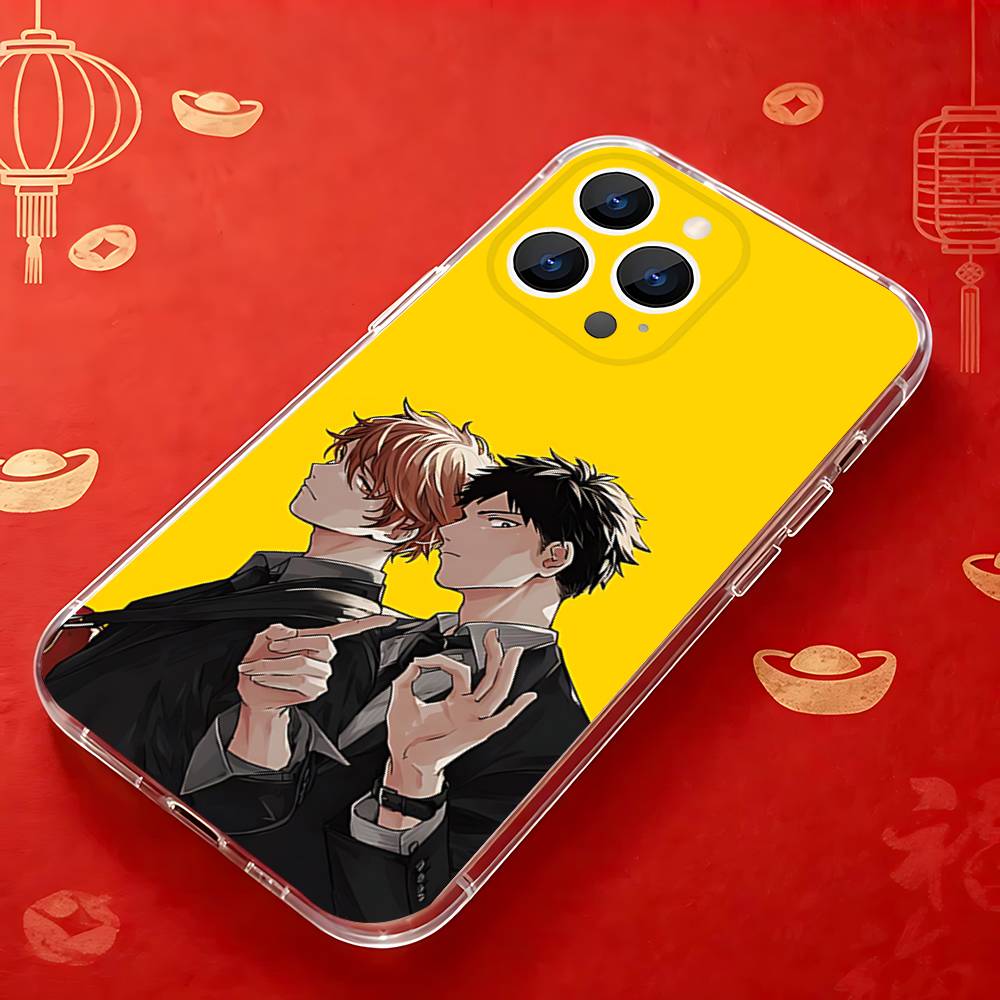 Comics G-Given Yaoi Anime Transparent soft case for iPhone 17,16,15,14,13,12,11,Pro,Max,Plus, X,XS,XR,SE4,E Mini