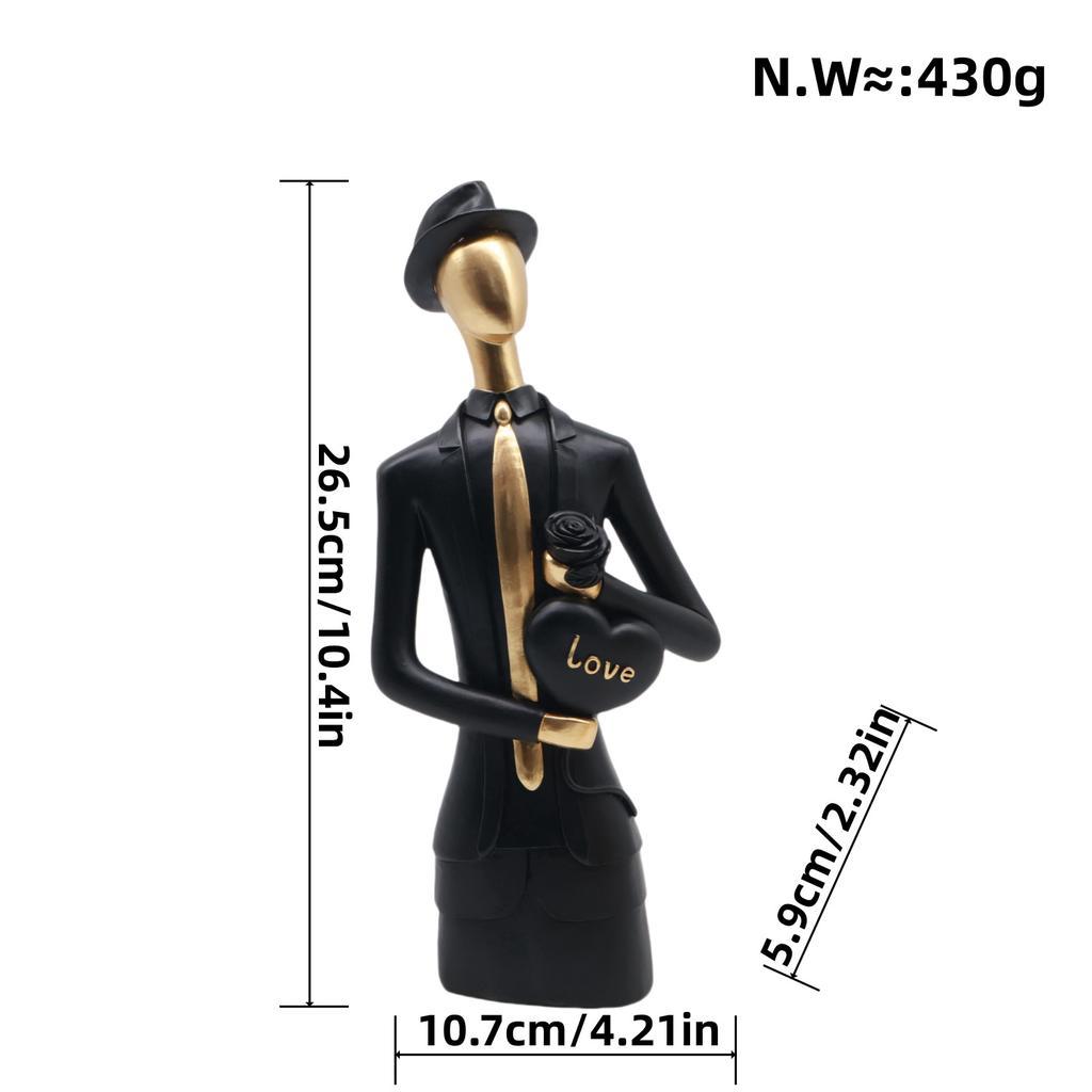 Nordyckie Ozdoby dla Pary Dekoracja Domu Dekoracja Świąteczna Atmosfera Rzemiosło z Żywicy Prezenty Ślubne