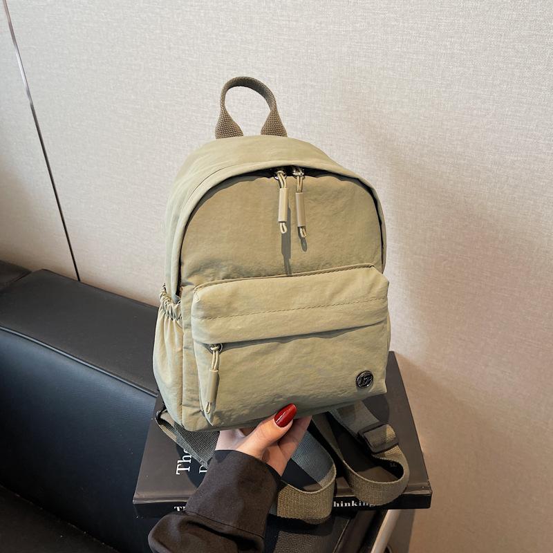 Backpack for women's summer multi-purpose single shoulder lightweight simple solid color mini backpack casual sports breast bag