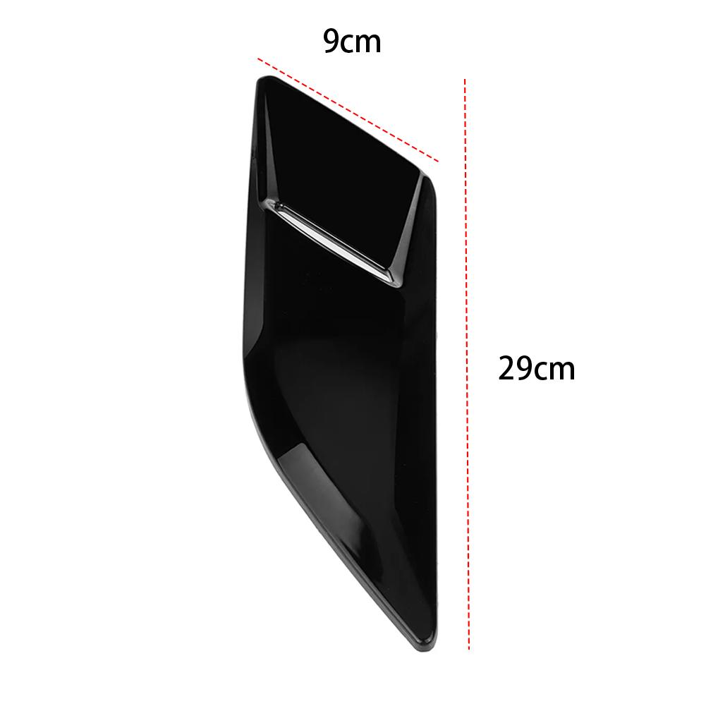1 Paar Lüftungsschlitz-Abdeckungen für die Motorhaube, schwarz glänzend, Dekorabdeckungen für den Luftauslass der Motorhaube, kompatibel mit Range Rover Sport L494 2014–2018