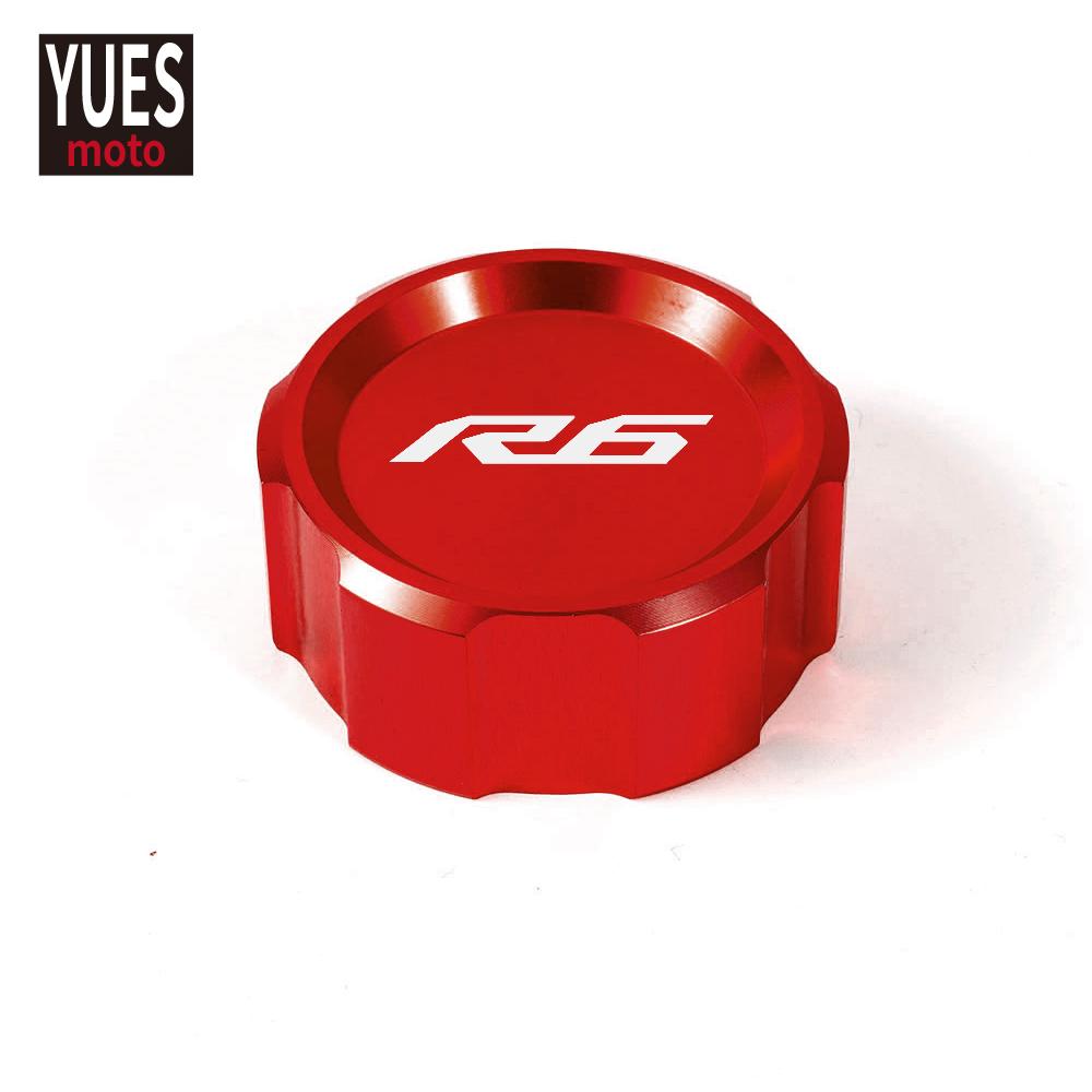Motorcycle Accessories Front & Rear Brake Reservoir Fluid Cover For Yamaha YZF R6 2009- 2015 2016 2017 2018  