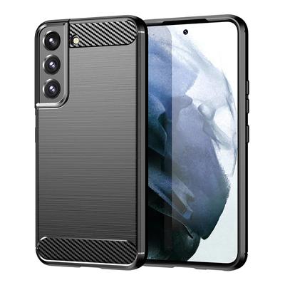 Carbon Fiber Texture TPU Case for Samsung Galaxy S23 Ultra S22 Plus S21 FE S20 S10 Note 20 10 Shockproof Protective Cover Funda