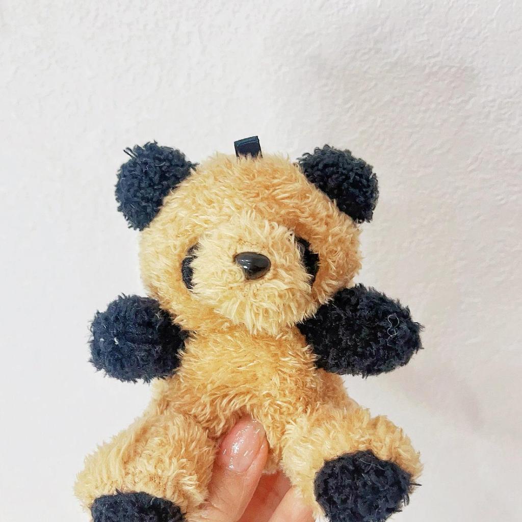 Kreslená klíčenka s pilotem pandou - Roztomilá plyšová hračka medvěd jako dárek pro studenty