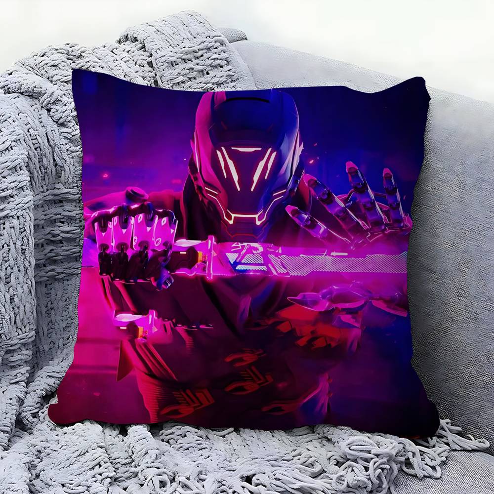 Game G-GHOSTRUNNER Pillow Covers Cartoon Sofa Decorative Home Double-sided Printing Short Plush Cute Cushion Cover
