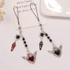 Trendy Phone Lanyard Angel Heart Keychain Pendant Durable Phone Strap Portable Phone Jewelry Suitable for Keys Phones
