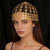 Coin Tassel Hair Chain Retro Ethnic Style Exaggerated Exotic Multi-Layer Court Style Gold Headdress Hair Accessories