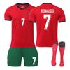 2024-25 Portugal Ronaldo Heimfußballtrikot Set Fan-Version