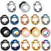 2 Stück/Los Stahl Ohrstecker und Tunnel Piercings Schraubbare Ohrring Dehner Ohrläppchen Messgeräte Körperpiercings Schmuck 2mm-20mm