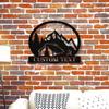 Personalized Metal Camping Sign Custom Text Fire Pit Area Multi Functional Outdoor Wall Mounted Decor Plaque