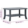 Table basse - VIDAXL - Vert - 90 x 60 x 46 cm - Plastique - Résistante aux intempéries
